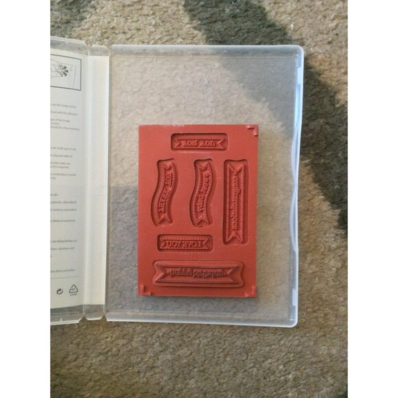 INVENTORY REDUCTION SALE. Stampin Up Itty Bitty Banners Stamp Set B49 - Picture 2 of 3